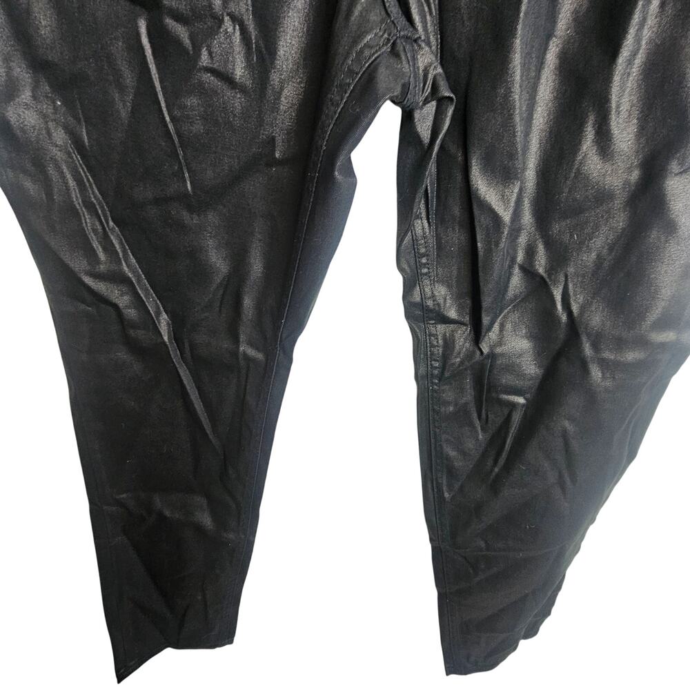 Liverpool Womens Abbys Faux Leather Skinny Jeans Sz 12 Moto Biker Classic Black - Picture 3 of 9